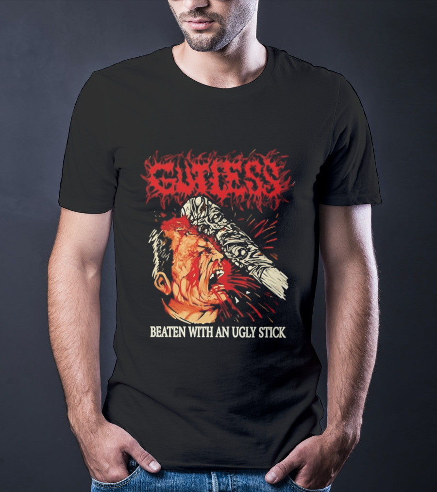 Gutless Beaten With An Ugly Stick Bloody T-Shirt