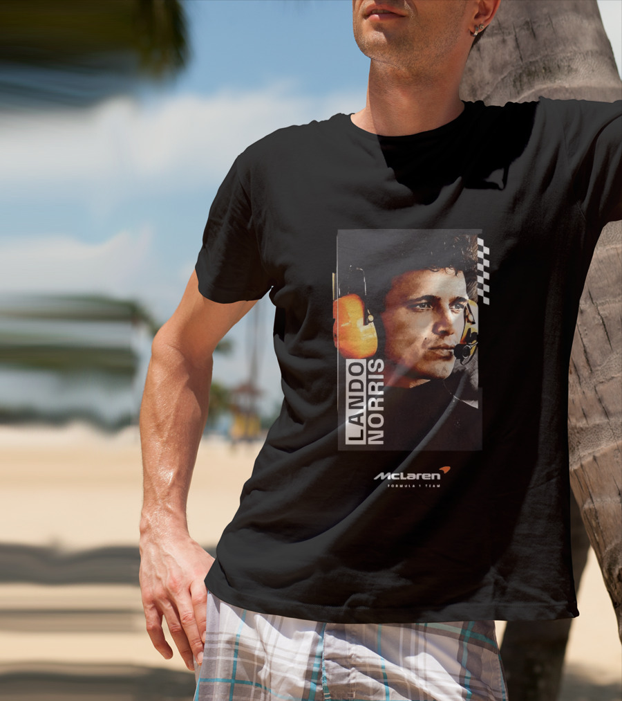 Lando Norris McLaren Formula 1 Team Racing Headset T-Shirt