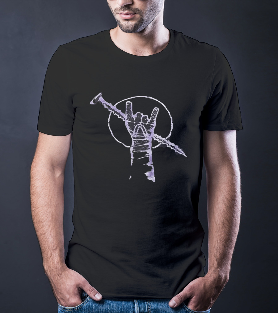 WWE Rock On Real Heels Live Forever Gesture T-Shirt