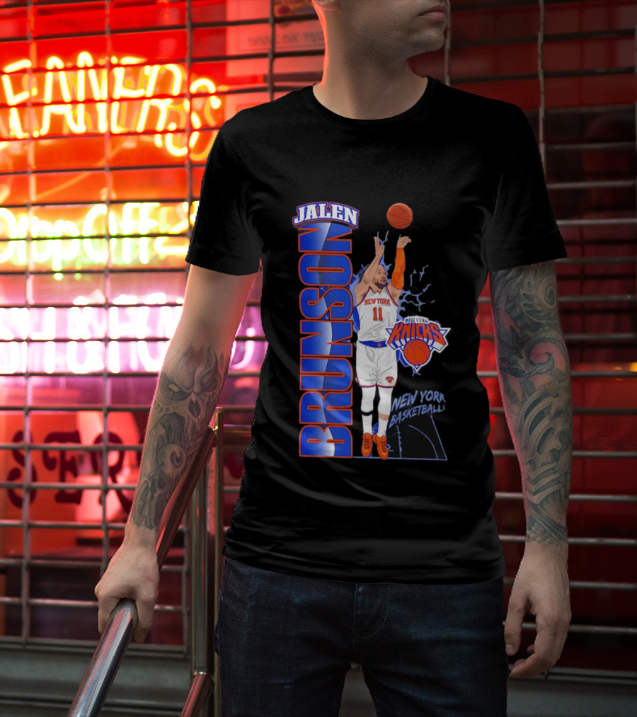 New York Knicks Jalen Brunson Basketball Number 11 T-Shirt