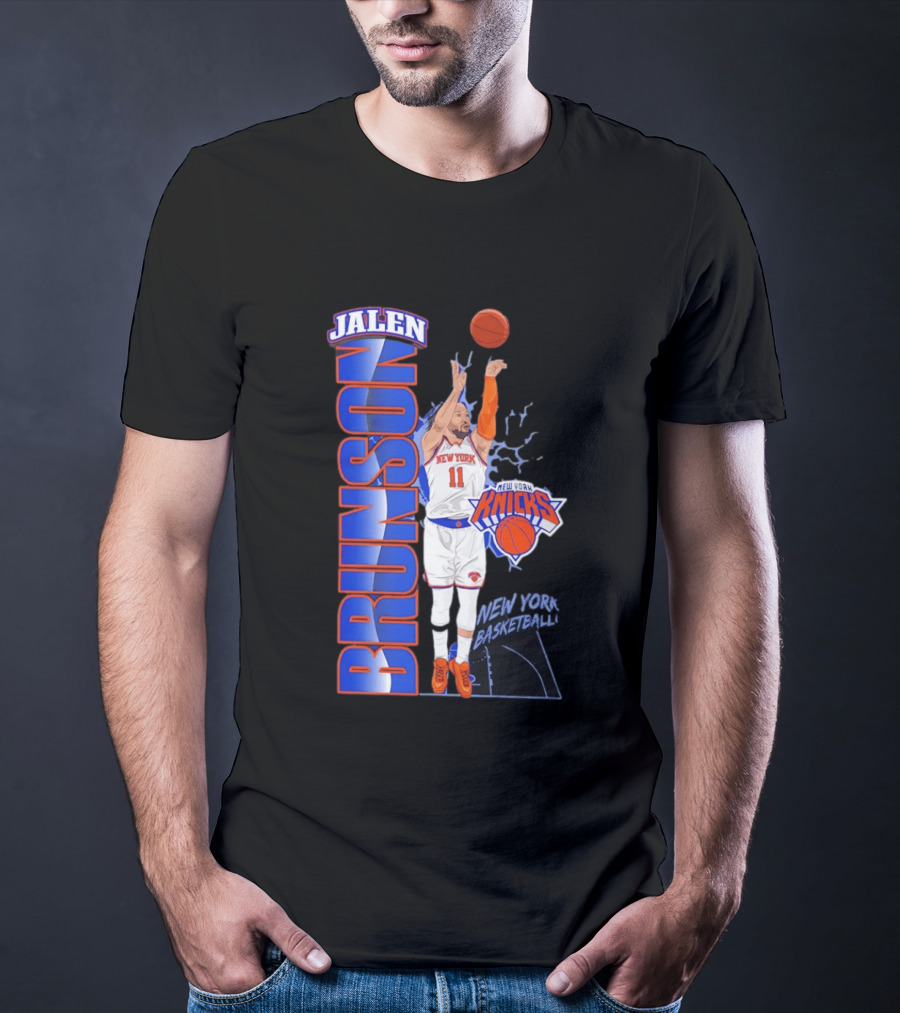 New York Knicks Jalen Brunson Basketball Number 11 T-Shirt