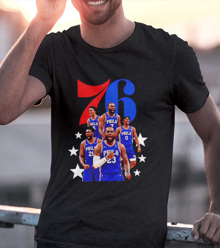 Philadelphia 76ers Players 23 21 7 0 Basketball Team Stars T-Shirt