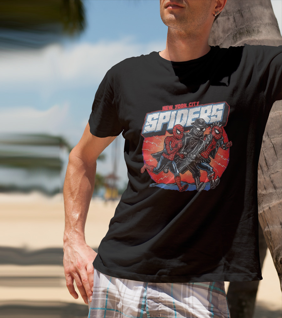 New York City Spiders Spider Man Noir Spider Punk T-Shirt