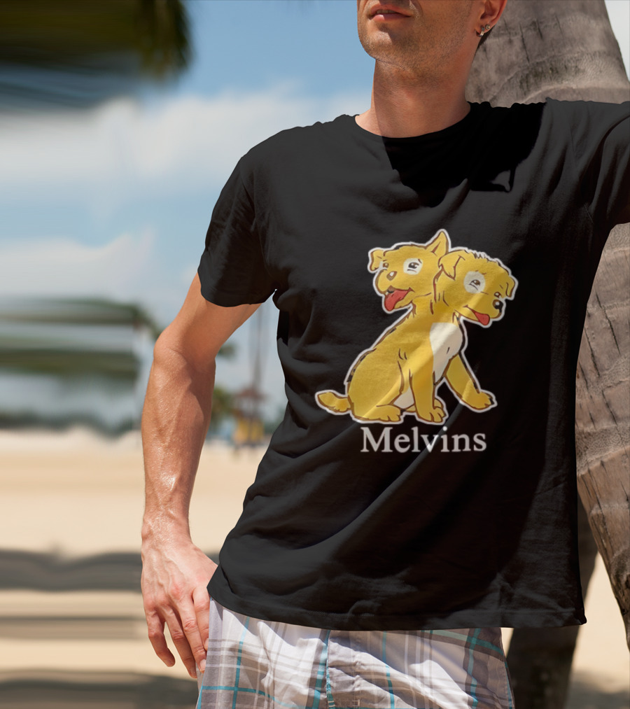 Melvins Two Headed Dog Cartoon T-Shirt