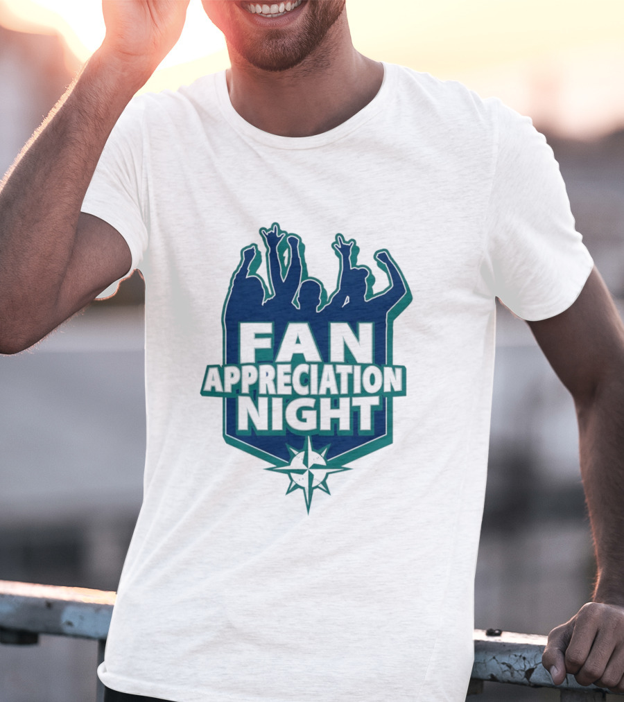 Seattle Mariners Fan Appreciation Night 2026 Baseball Event T-Shirt