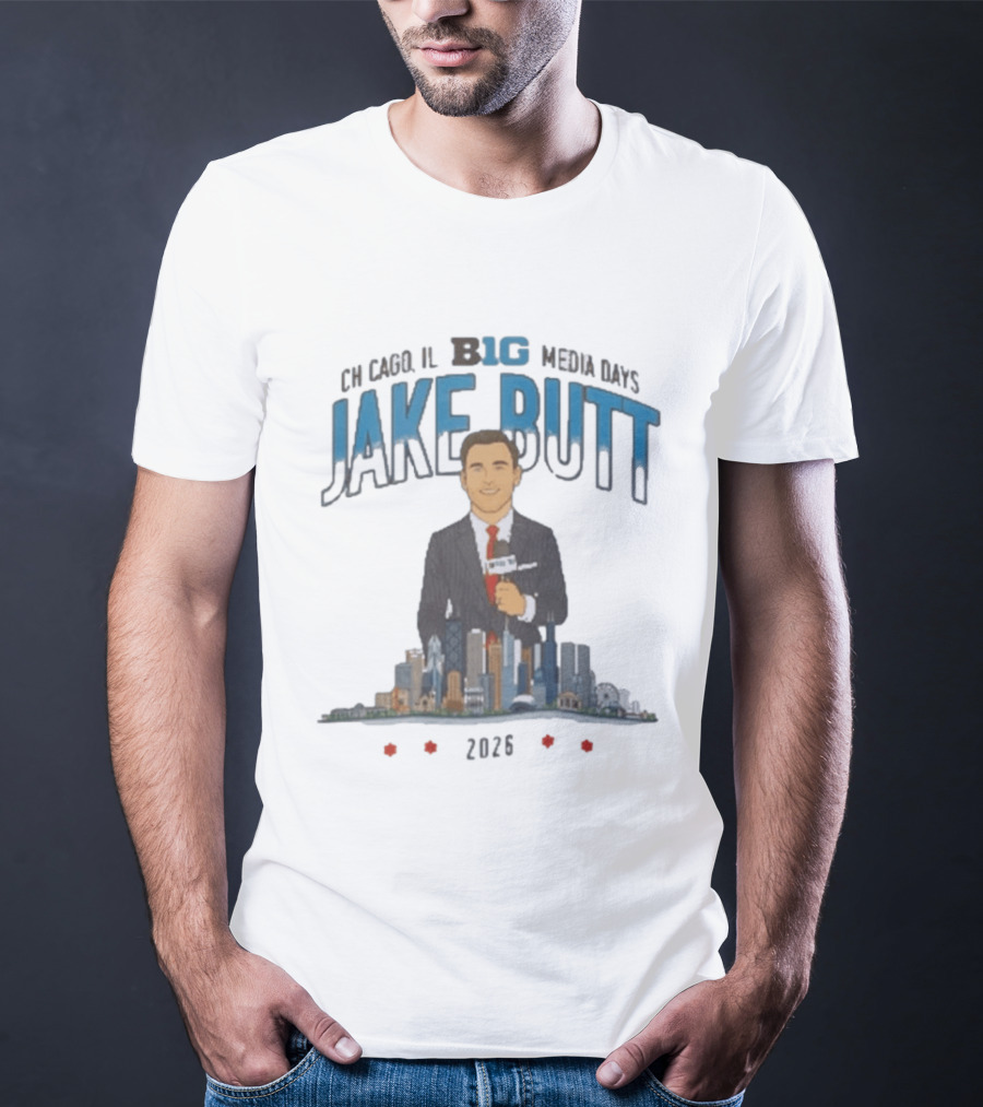 Chicago IL Big 10 Media Days 2026 Jake Butt T-Shirt
