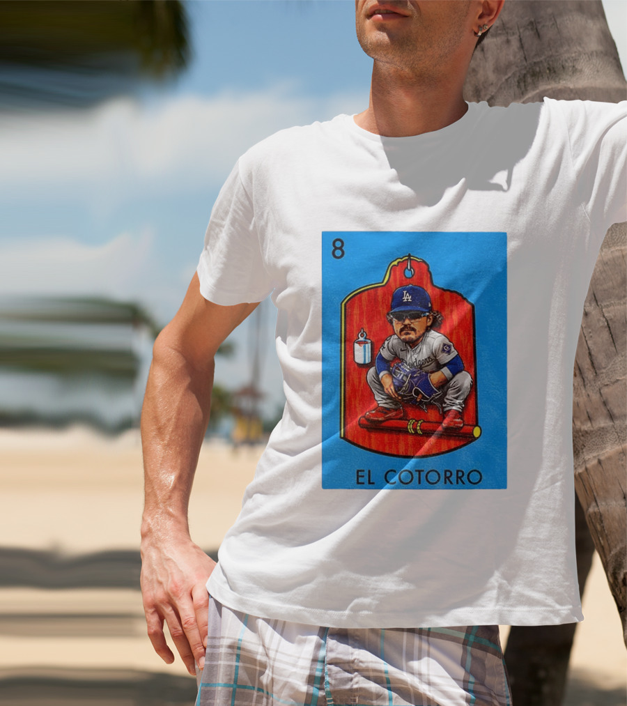 Joe Kelly Dodgers El Cotorro Loteria Card 8 T-Shirt