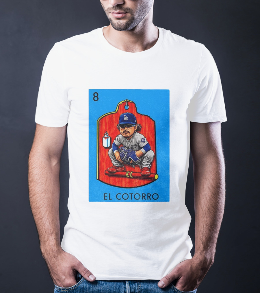 Joe Kelly Dodgers El Cotorro Loteria Card 8 T-Shirt