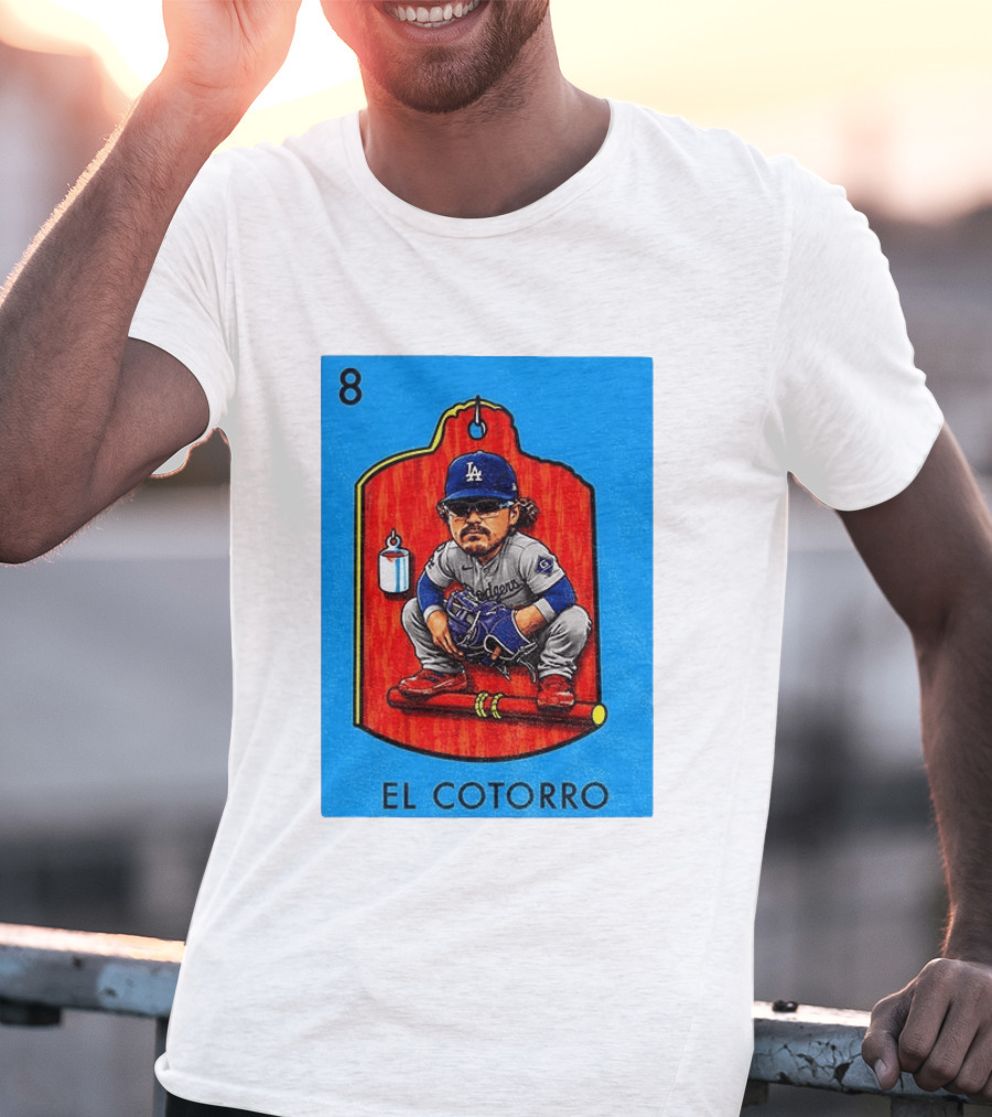 Joe Kelly Dodgers El Cotorro Loteria Card 8 T-Shirt