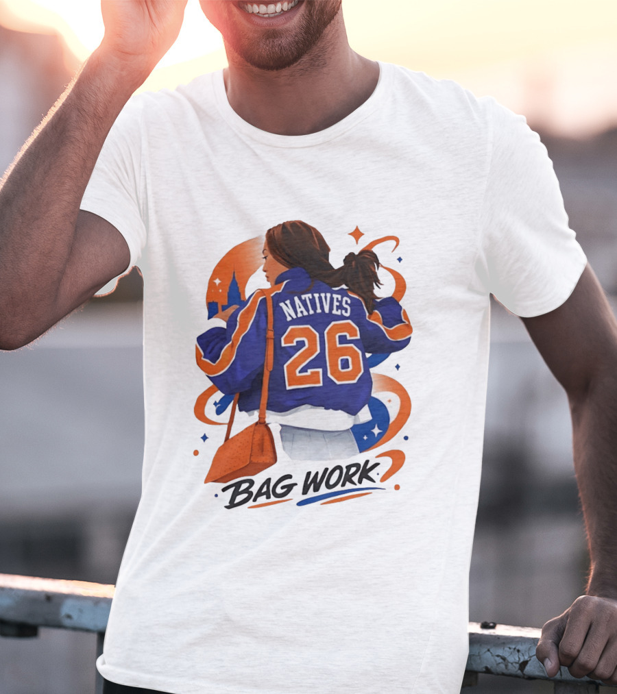 Jordyn Natives 26 Bag Work New York Knicks T-Shirt