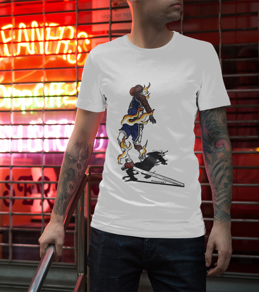 LeBron James Philadelphia 76ers The Match And The Fire NBA 2026 T-Shirt