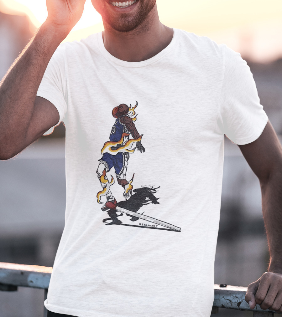 LeBron James Philadelphia 76ers The Match And The Fire NBA 2026 T-Shirt