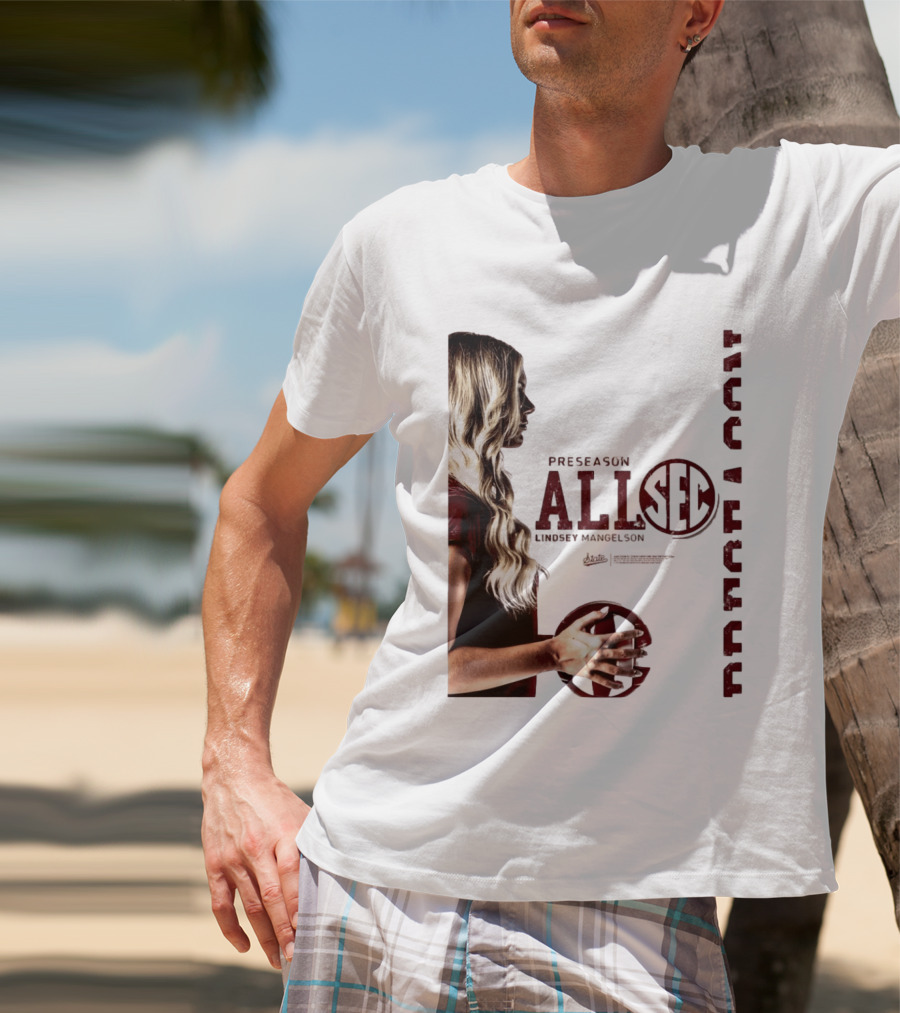 Preseason All SEC Lindsey Mangelson Mississippi State Volleyball 2026 T-Shirt
