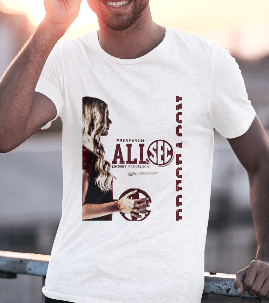 Preseason All SEC Lindsey Mangelson Mississippi State Volleyball 2026 T-Shirt