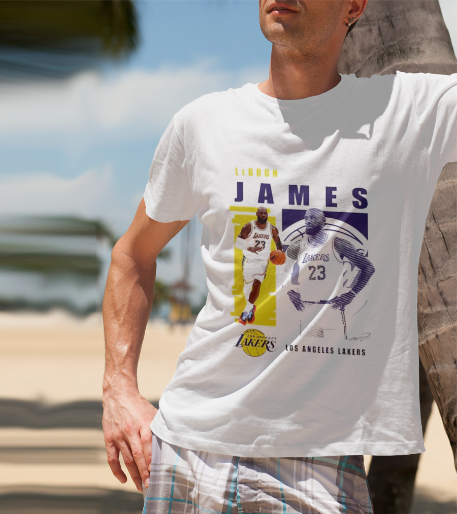 LeBron James Los Angeles Lakers Basketball Highlights 23 T-Shirt