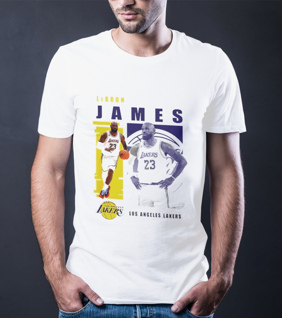 LeBron James Los Angeles Lakers Basketball Highlights 23 T-Shirt