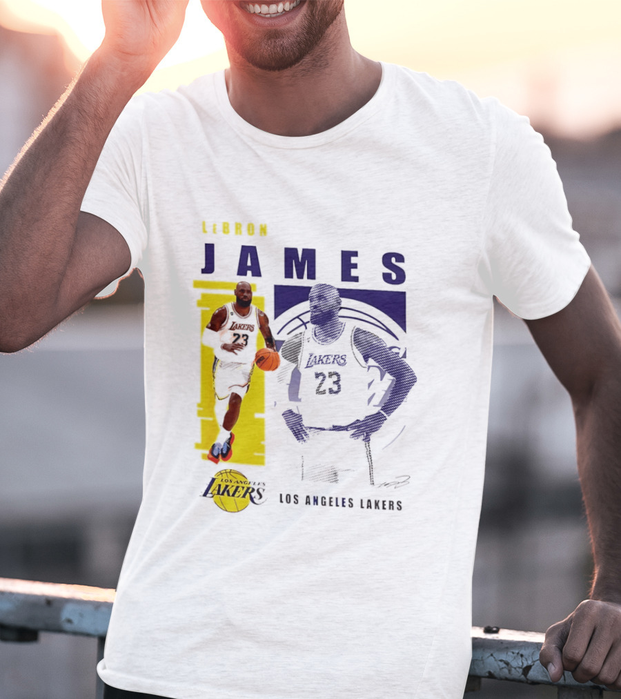 LeBron James Los Angeles Lakers Basketball Highlights 23 T-Shirt