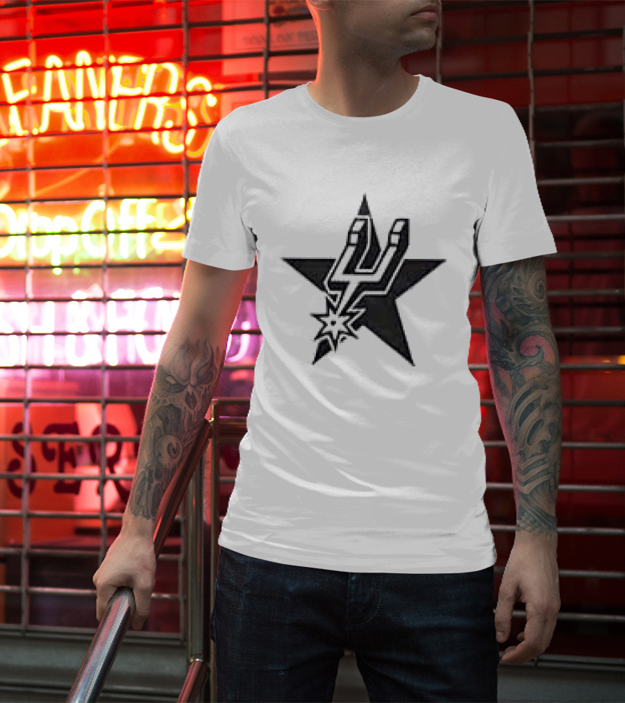 San Antonio Spurs Star NBA Team T-Shirt