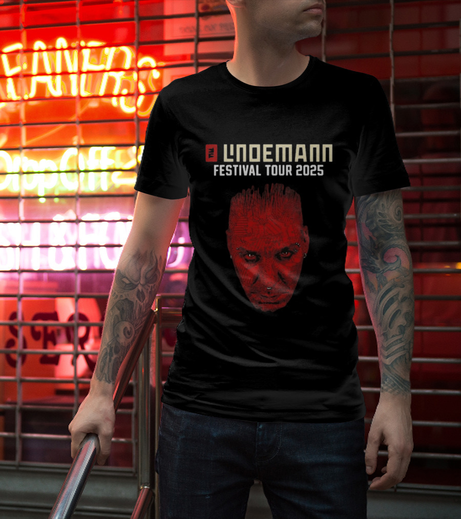 Lindemann Festival Tour 2025 Red Face T-Shirt