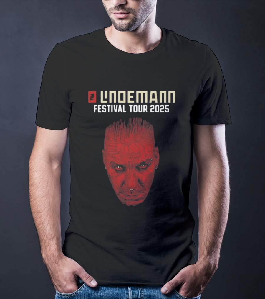 Lindemann Festival Tour 2025 Red Face T-Shirt