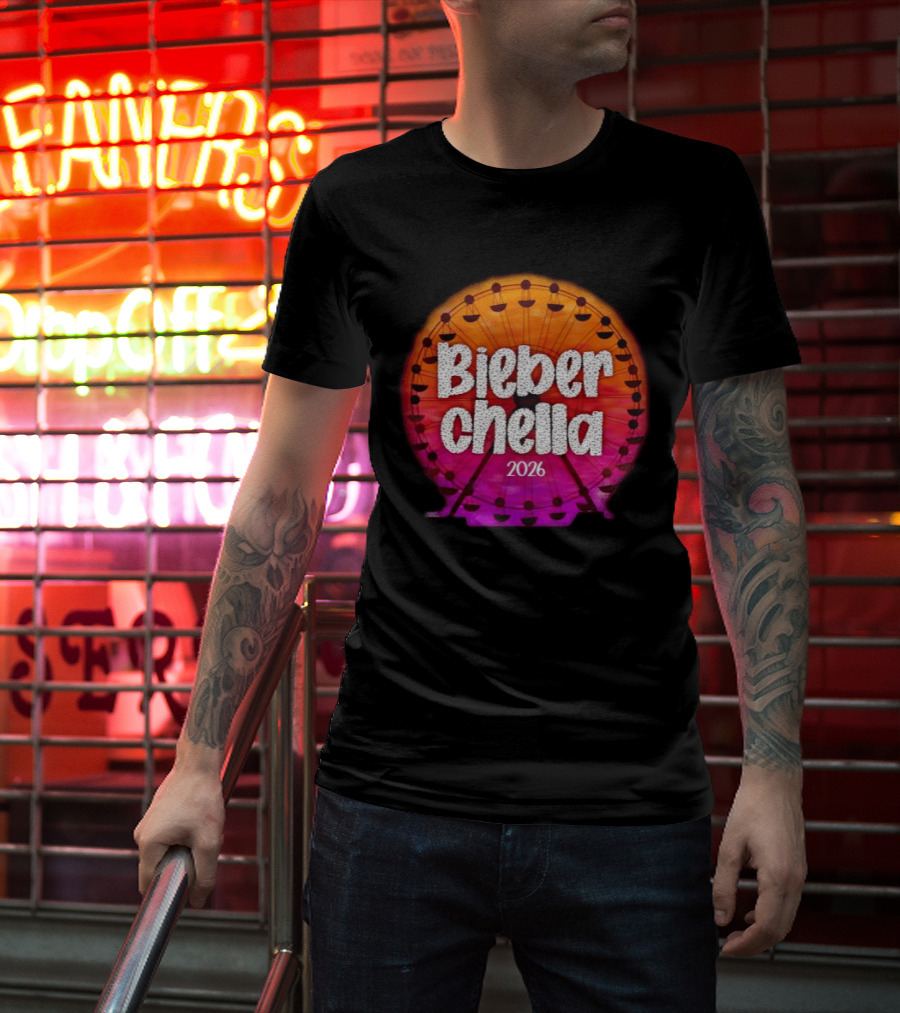 Bieberchella Coachella Ferris Wheel Summer Concert 2026 T-Shirt