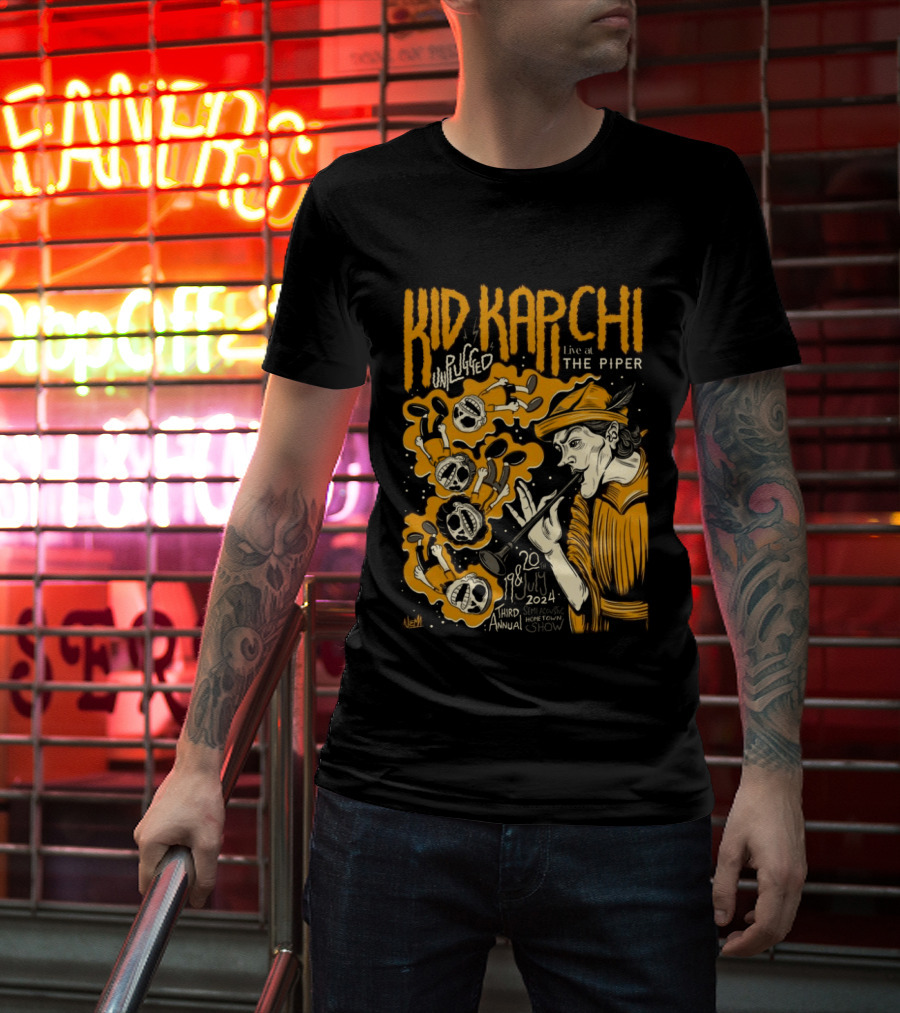 Kid Kapichi Unplugged Live The Piper July 19 20 2024 Semi Acoustic Hometown Show T-Shirt