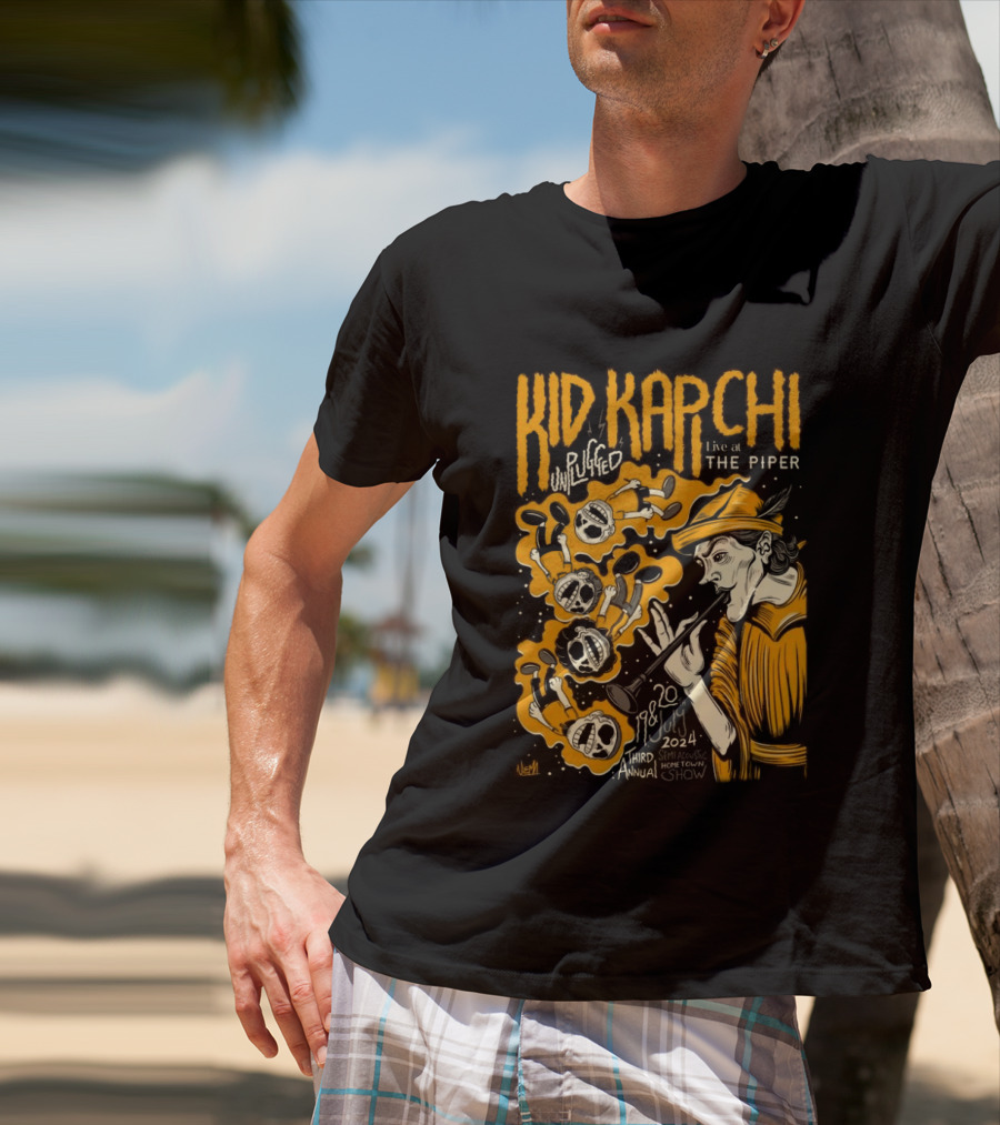 Kid Kapichi Unplugged Live The Piper July 19 20 2024 Semi Acoustic Hometown Show T-Shirt