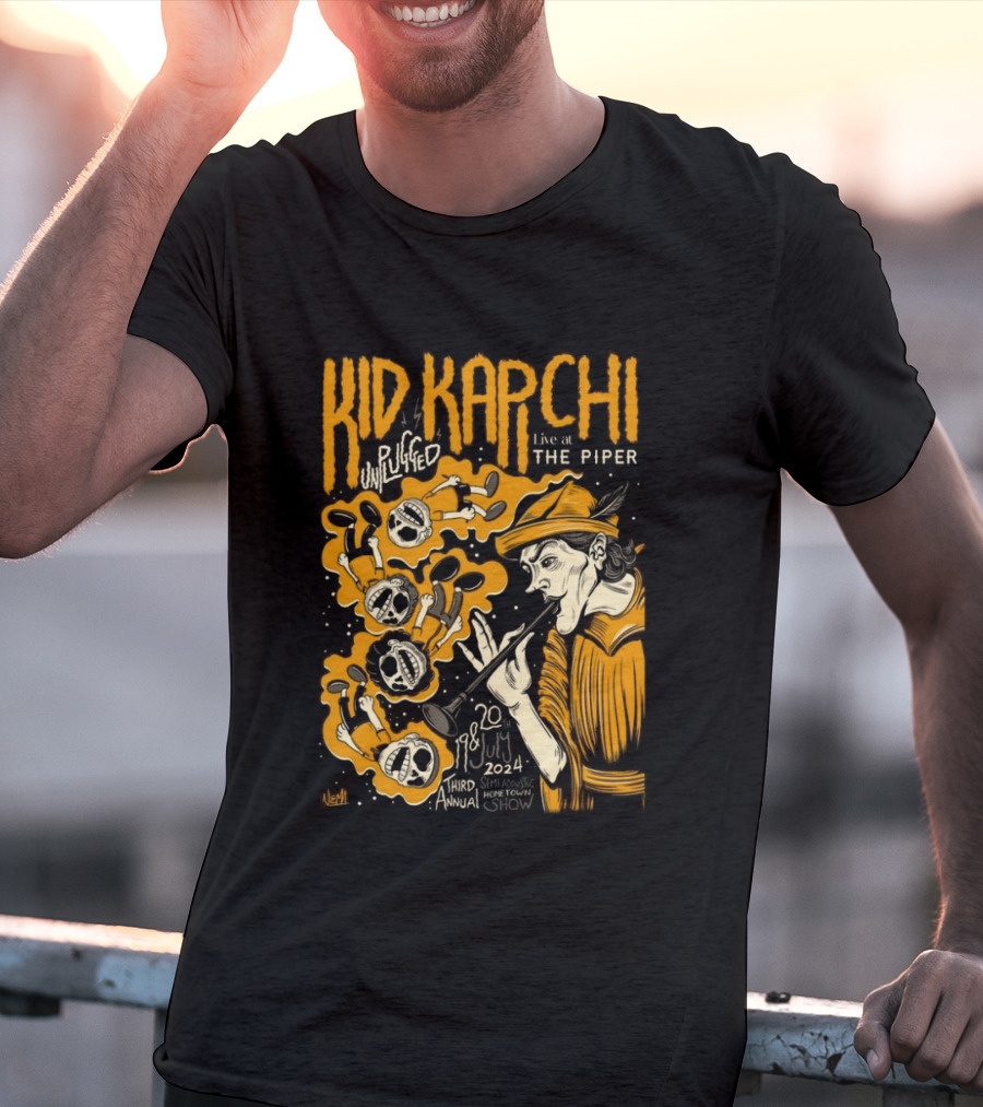 Kid Kapichi Unplugged Live The Piper July 19 20 2024 Semi Acoustic Hometown Show T-Shirt