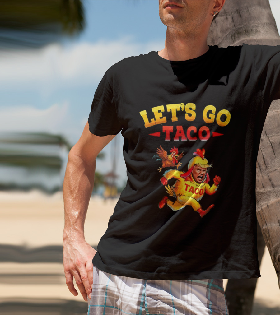 LET'S GO TACO Chicken Costume Running Man T-Shirt