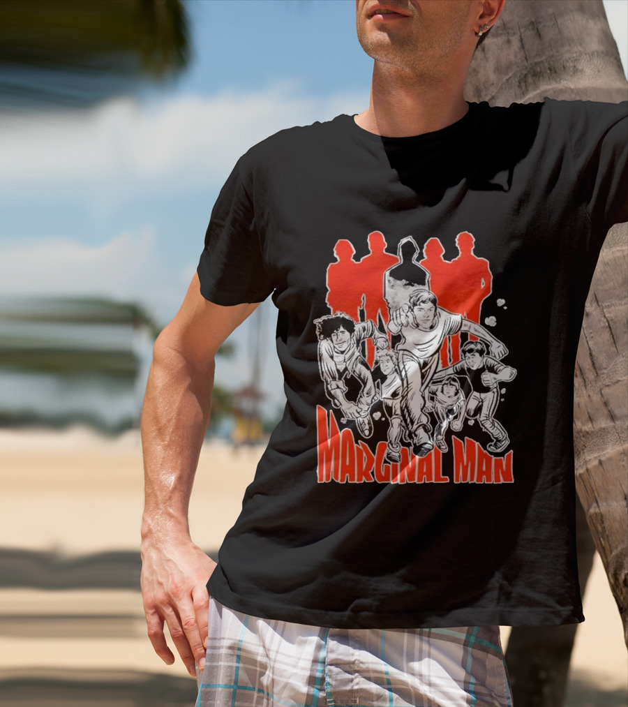 Marginal Man Identity Comic Style Group Of Characters T-Shirt