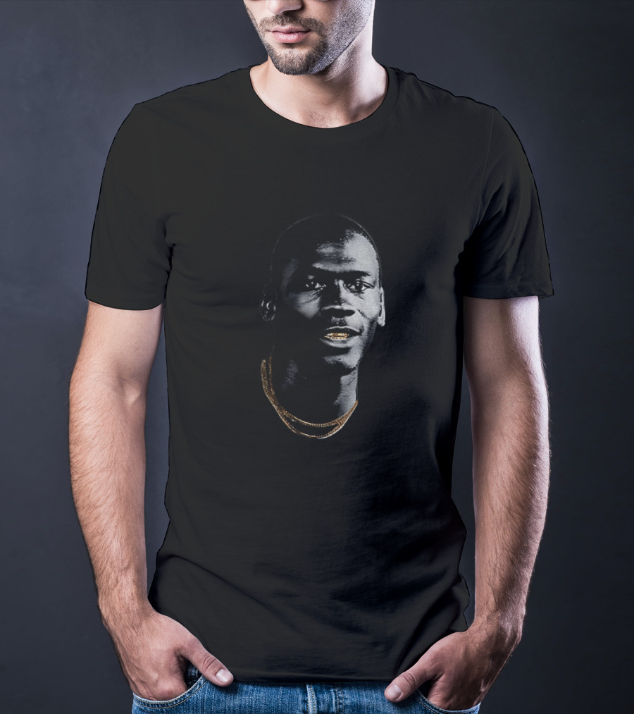 Michael Jordan Big Head Gold Teeth Chicago Bulls NBA Basketball T-Shirt