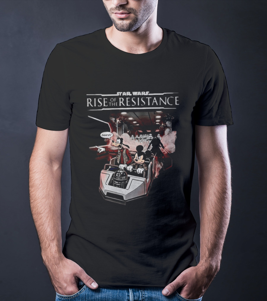 Star Wars Rise Of The Resistance Mickey Goofy Disney Adventure T-Shirt
