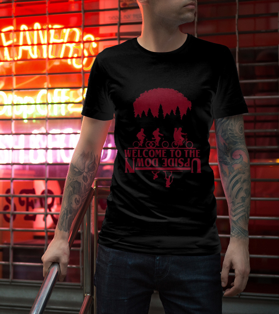 Stranger Things Welcome To The Upside Down Bike Adventure T-Shirt