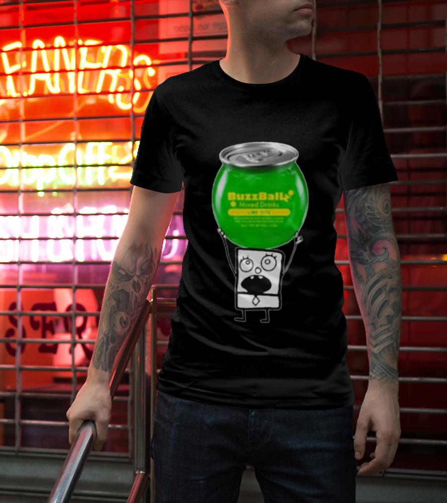 Doodlebob Lime Rita Buzzball Mixed Drinks T-Shirt
