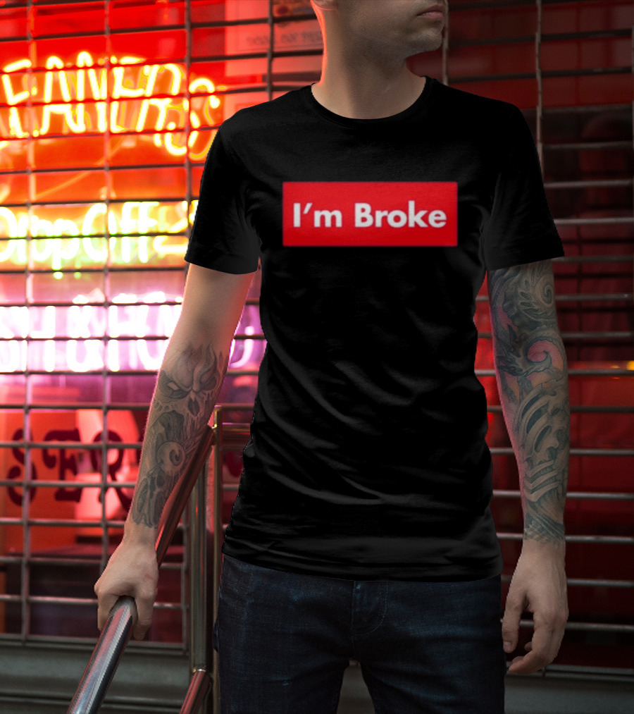 Terroriser I'm Broke Red Box T-Shirt