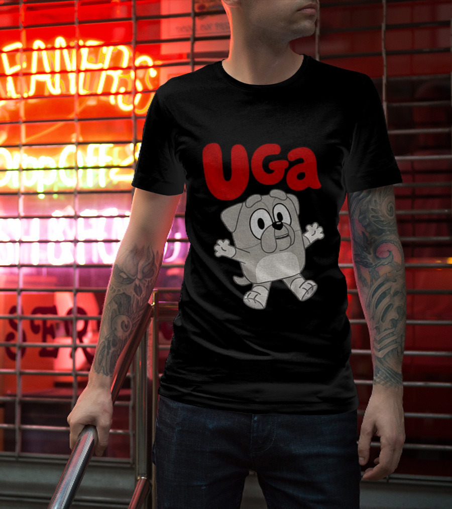 UGA Bulldogs Mascot Cartoon Graphic Game Day T-Shirt