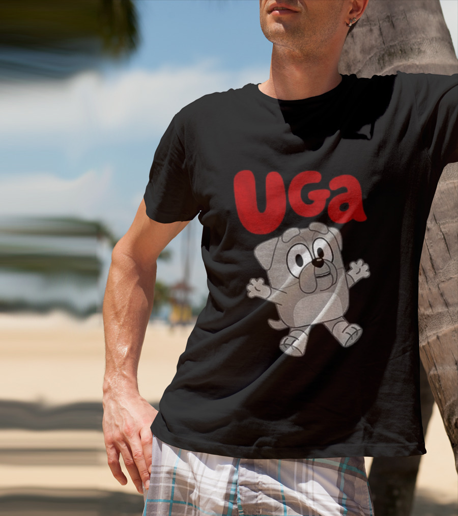 UGA Bulldogs Mascot Cartoon Graphic Game Day T-Shirt