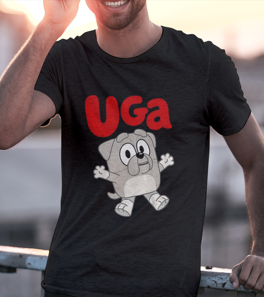 UGA Bulldogs Mascot Cartoon Graphic Game Day T-Shirt