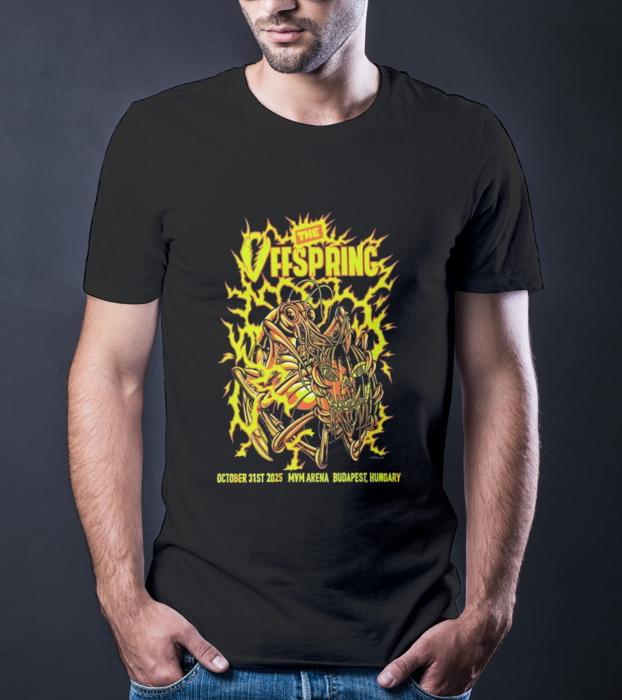 The Offspring MVM Arena Budapest Hungary Oct 31 2025 Electric Insect T-Shirt