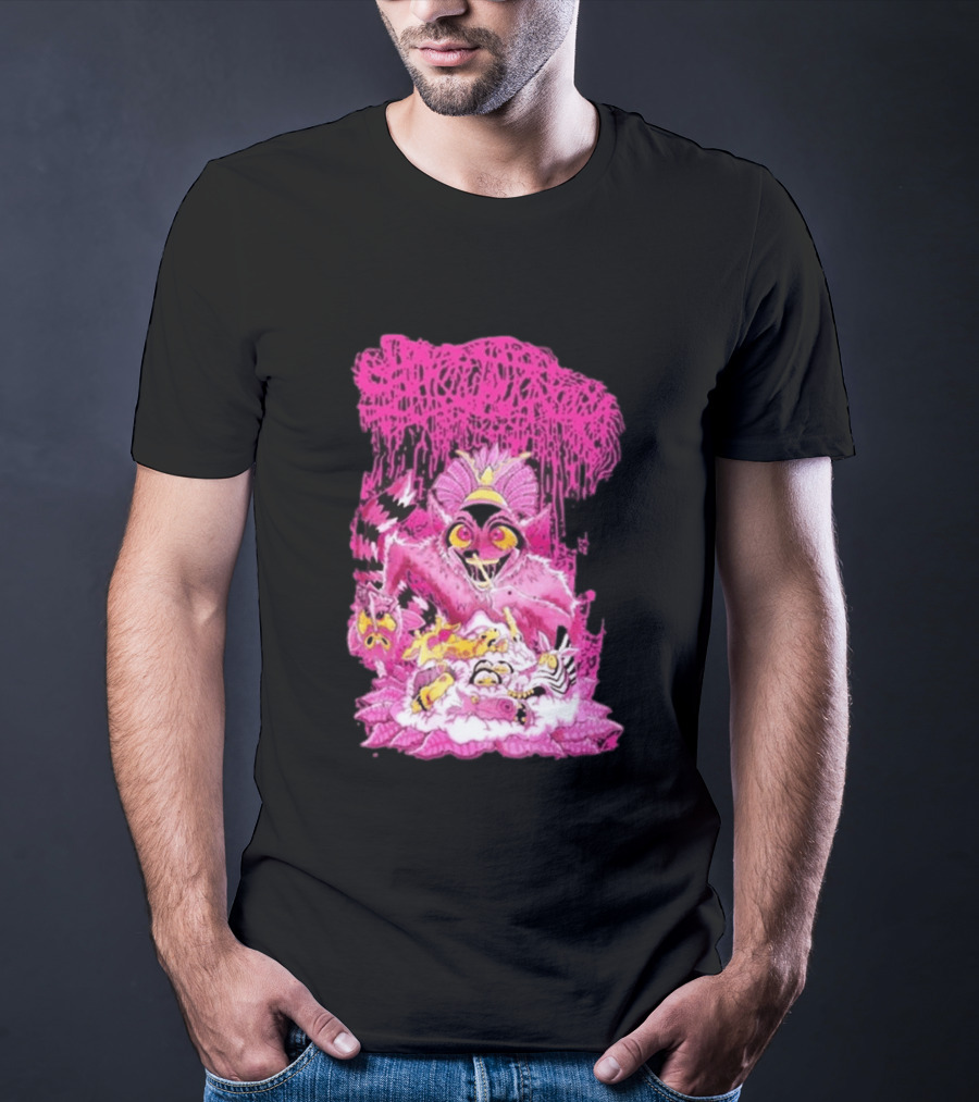New Sanguisugabogg Pink Monster King Julian Purple T-Shirt
