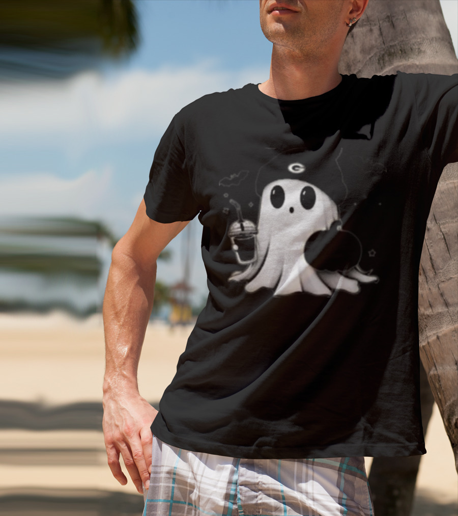 Halloween Green Bay Packers Ghost Pumpkin Football Fan Merchandise T-Shirt
