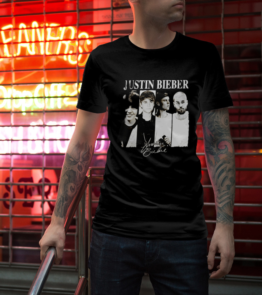 Justin Bieber Swag Evolution Signature Only Here T-Shirt