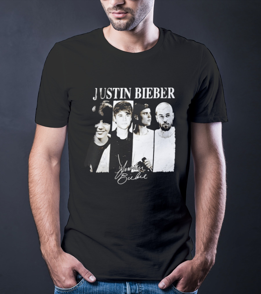 Justin Bieber Swag Evolution Signature Only Here T-Shirt