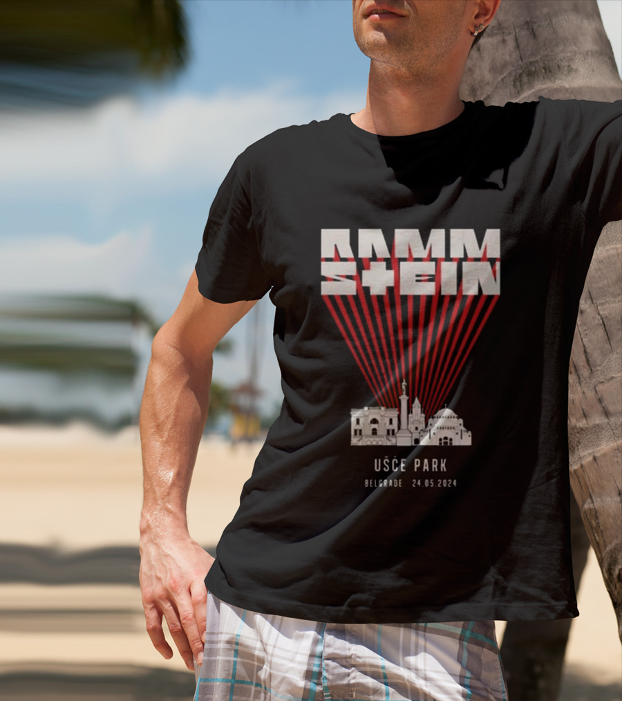 Rammstein Usce Park Belgrade 24 5 2024 Europe Stadium Tour T-Shirt