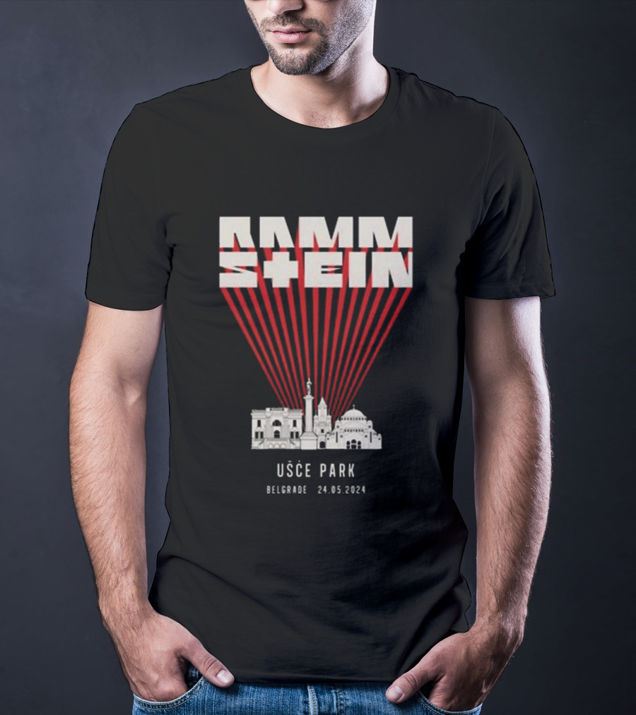 Rammstein Usce Park Belgrade 24 5 2024 Europe Stadium Tour T-Shirt