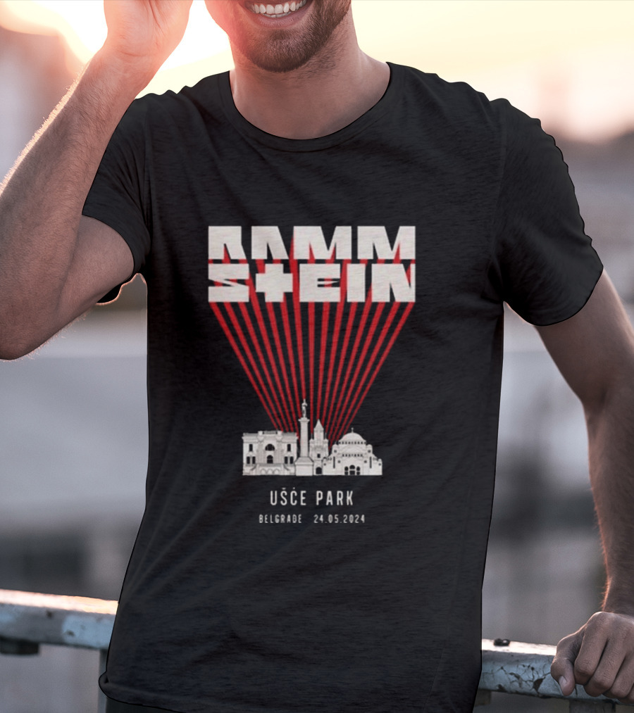 Rammstein Usce Park Belgrade 24 5 2024 Europe Stadium Tour T-Shirt