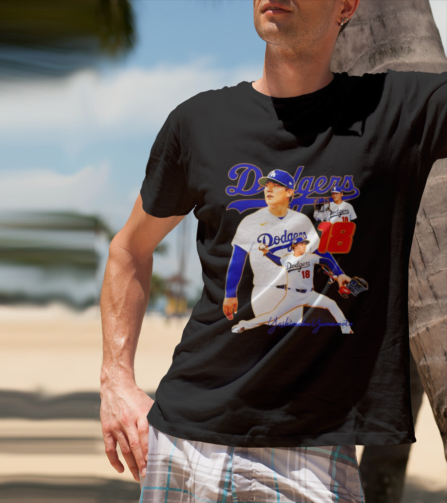 Los Angeles Dodgers Yoshinobu Yamamoto 18 Baseball 2026 T-Shirt