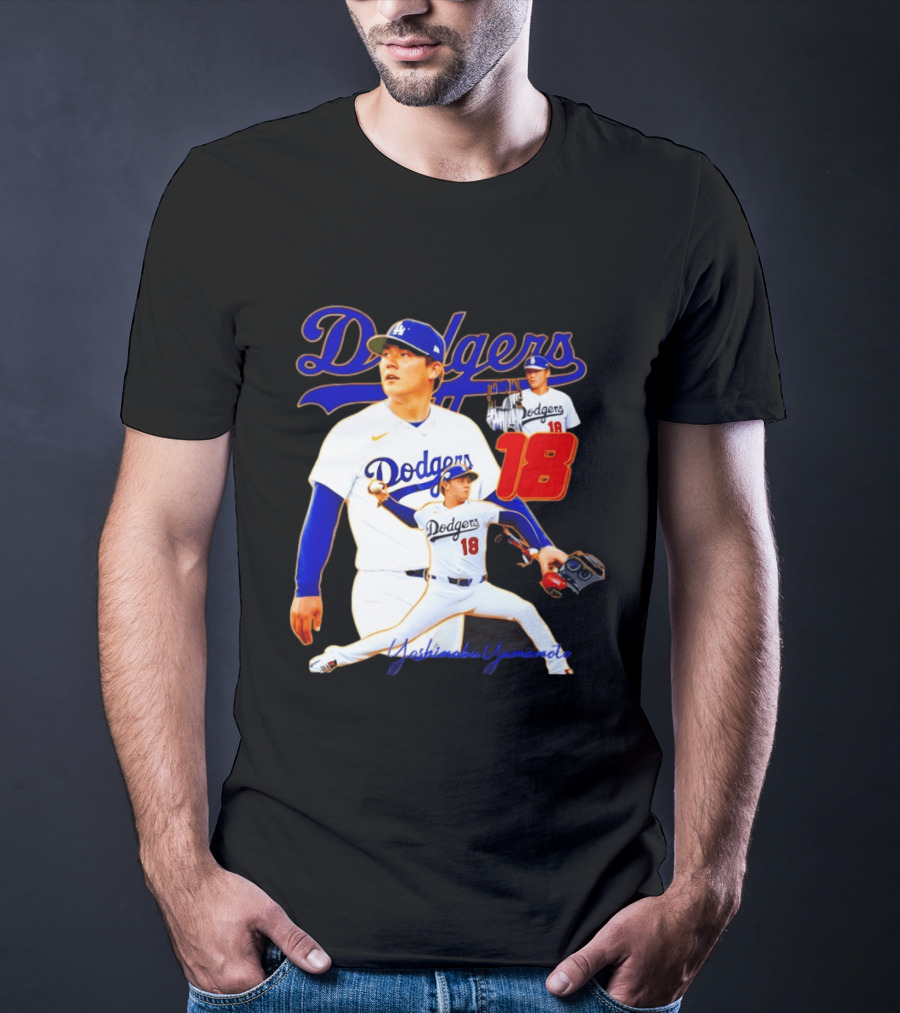 Los Angeles Dodgers Yoshinobu Yamamoto 18 Baseball 2026 T-Shirt