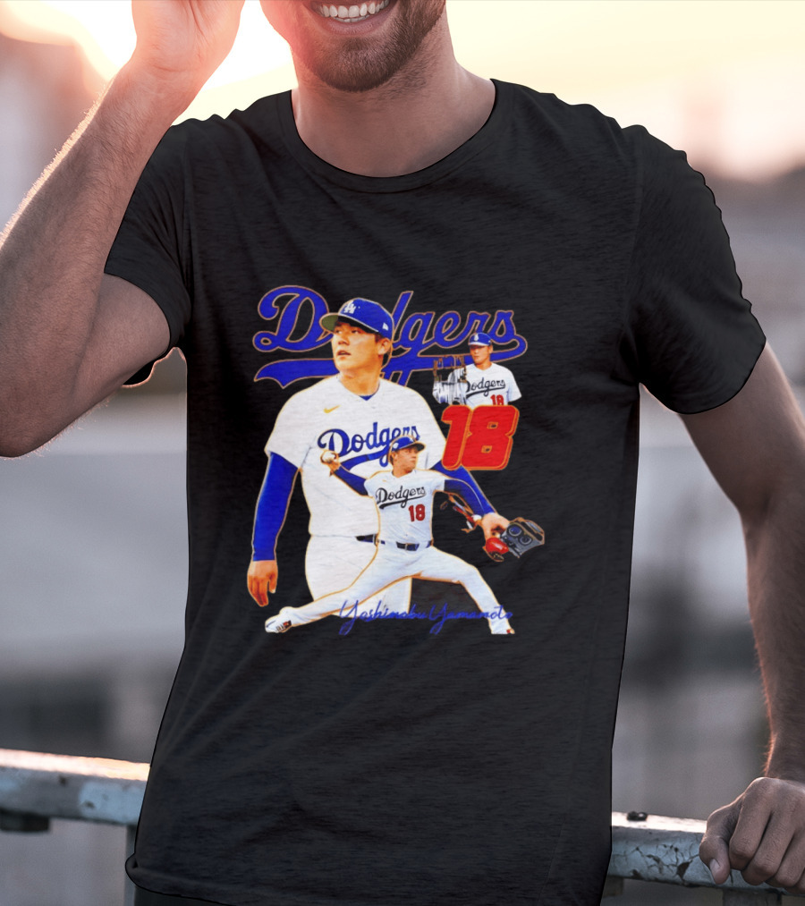 Los Angeles Dodgers Yoshinobu Yamamoto 18 Baseball 2026 T-Shirt