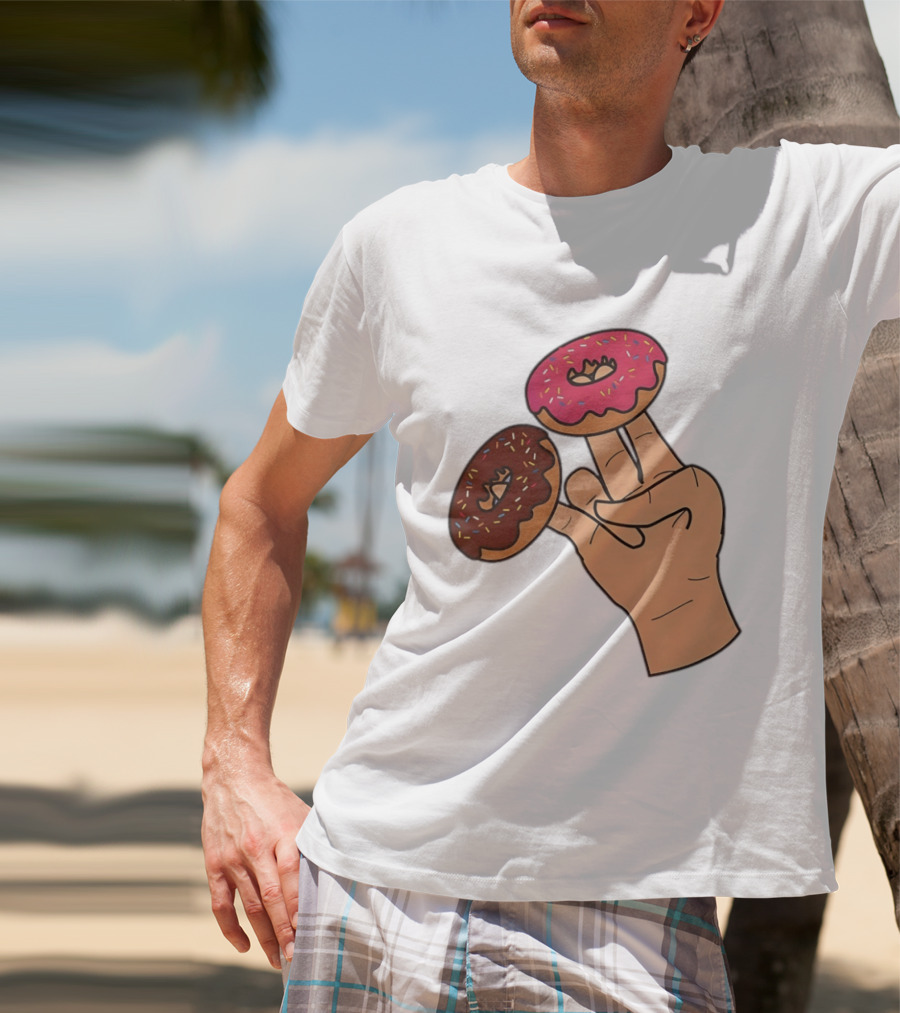 2 In The Pink 1 In The Stink Donut Fingers T-Shirt